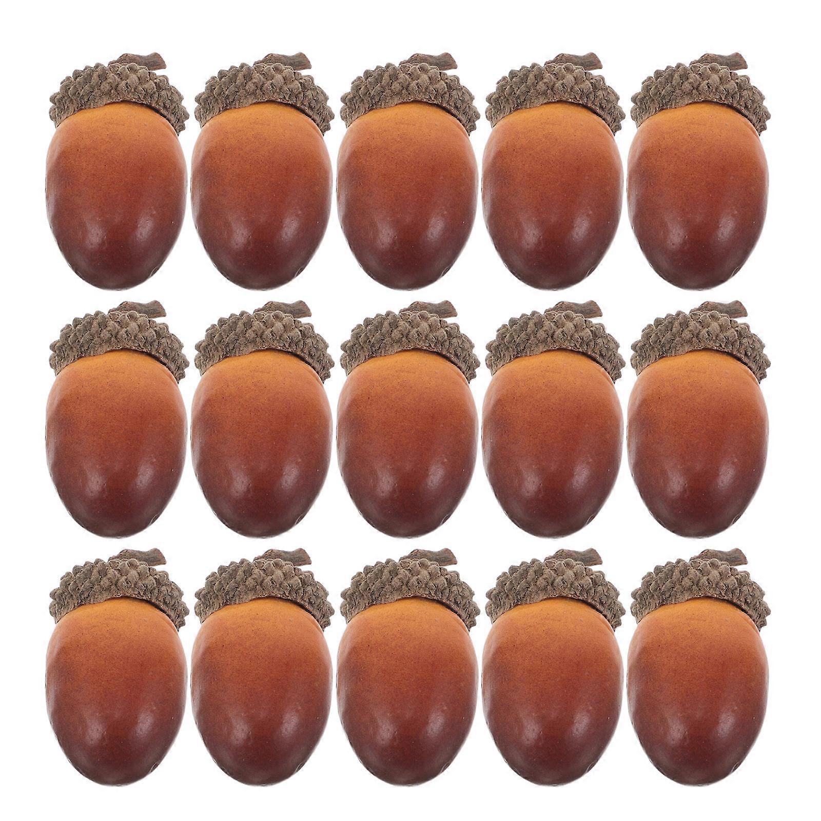 Artificial Acorns for Decoration 200Pcs Lightweight Craft Acorns
