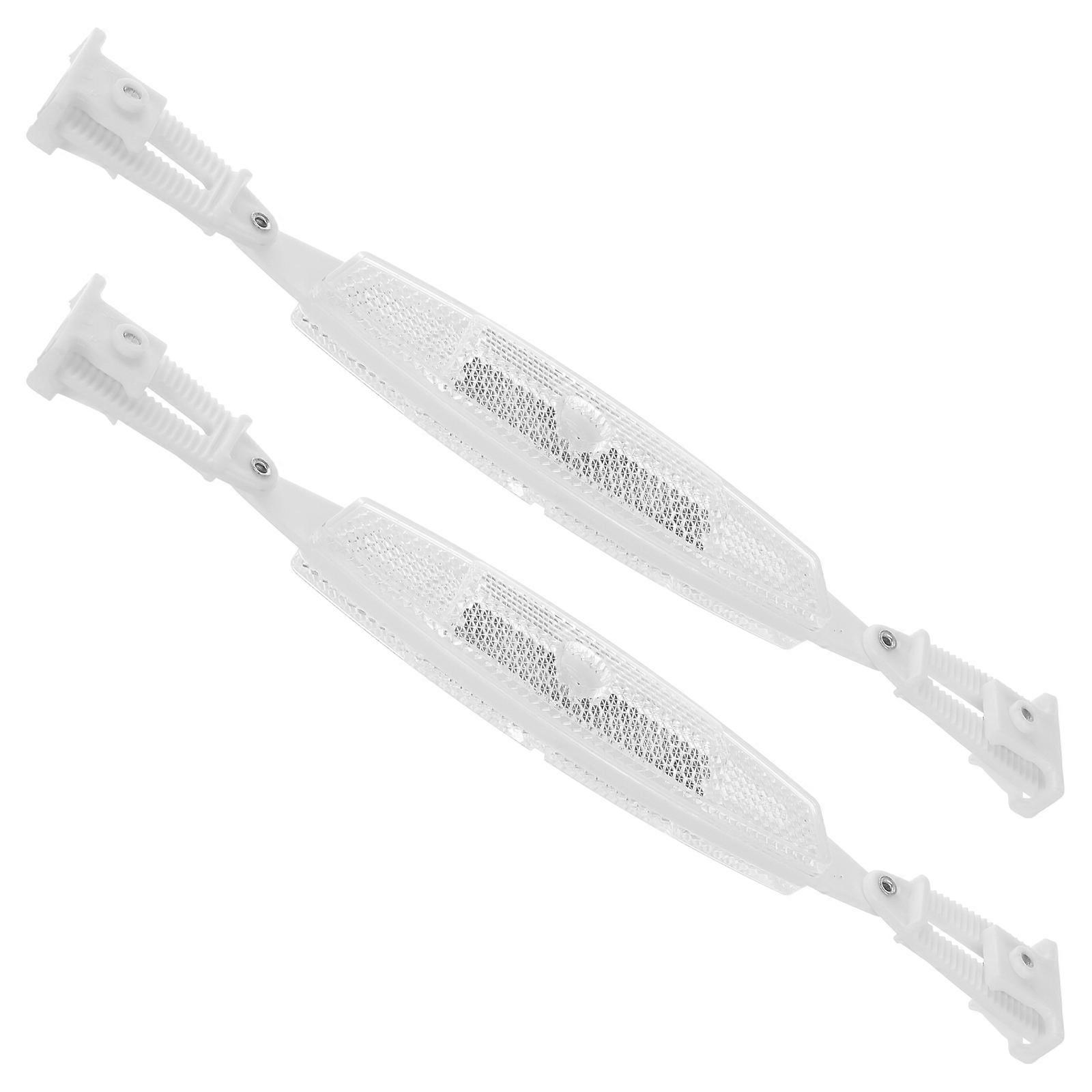 Spoke Reflectors For Bikes Enhanced Visibility Waterproof Square Silver 1Pair