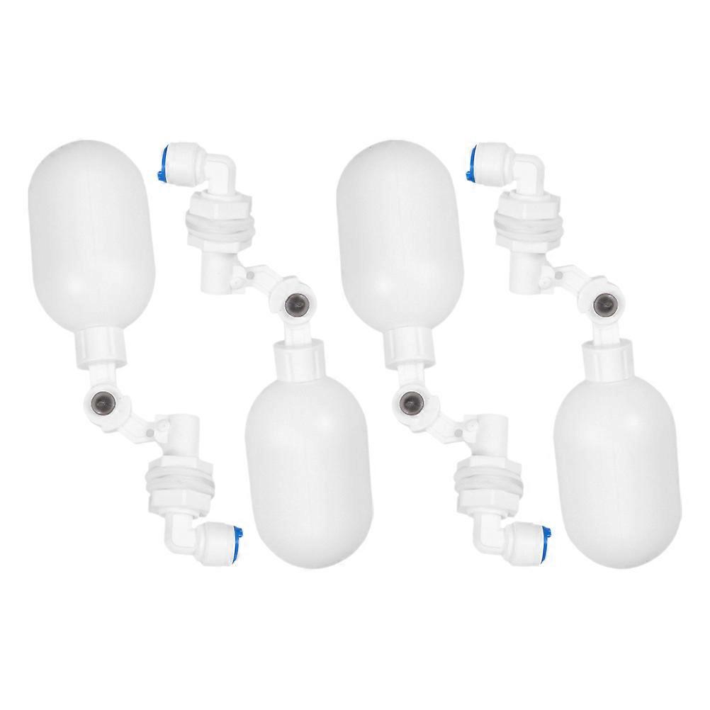 Water Level Controller Plastic Float Valve for Aquarium Water Control 4Pcs