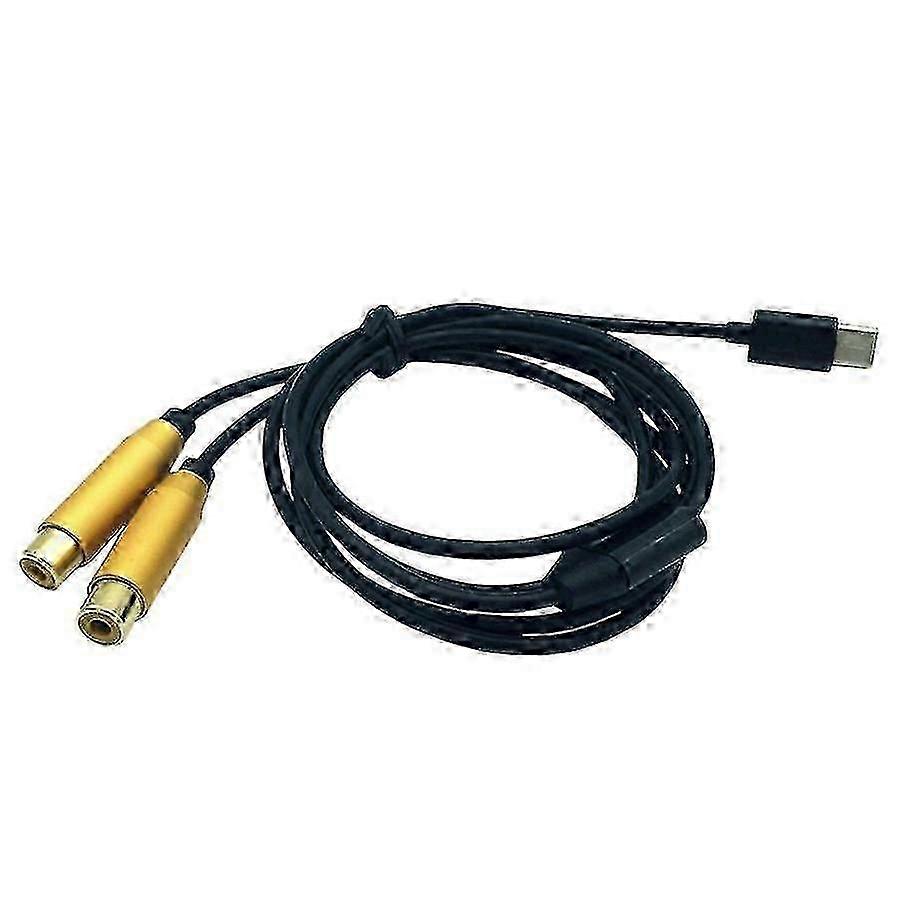 Dual RCA Female to Type-C USB-C Cord for Video & Audio Signals
