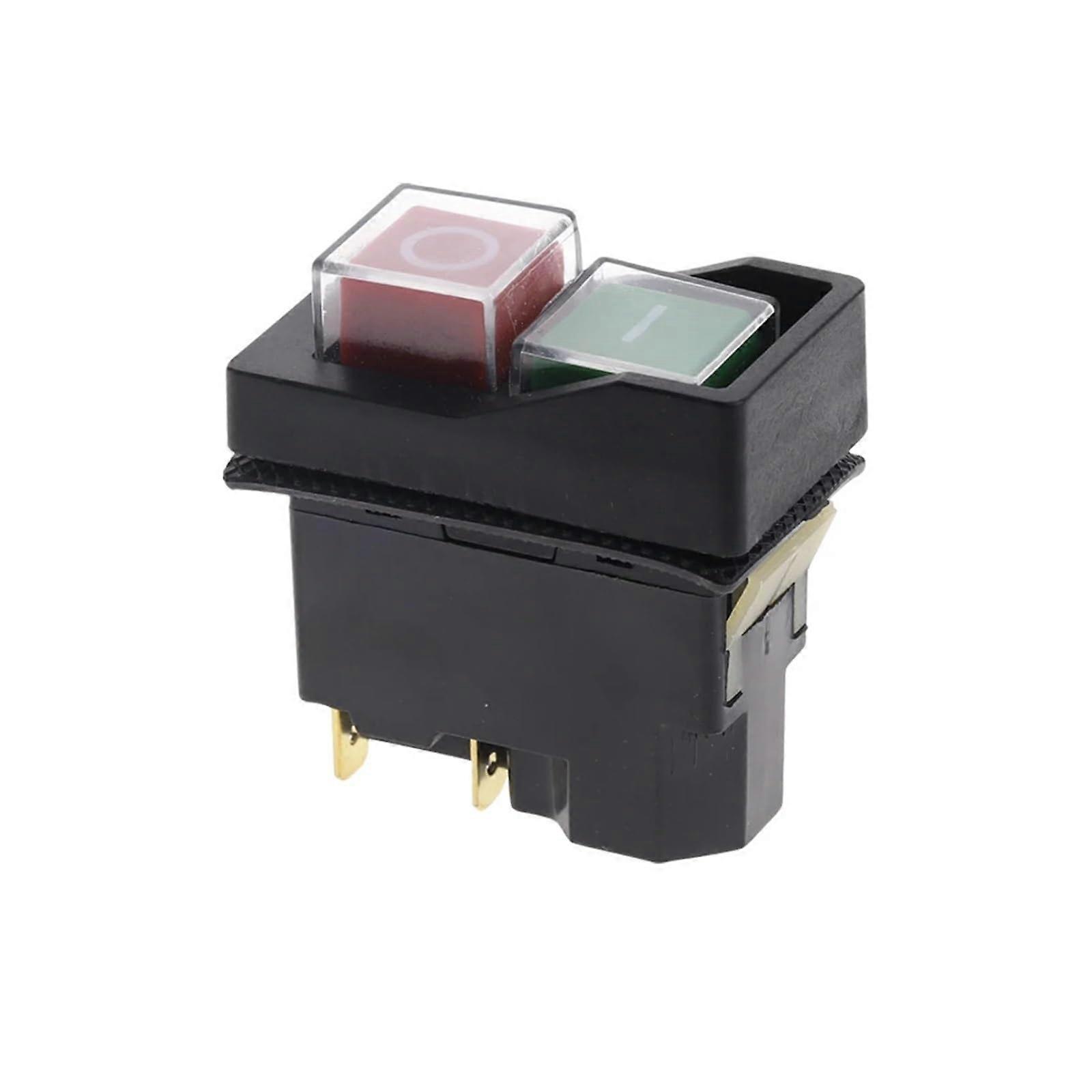 Magnetic On Off Switch 250V 16A KLD28 4 Pin Start Stop Safety Lock for Power Tools and Workshop