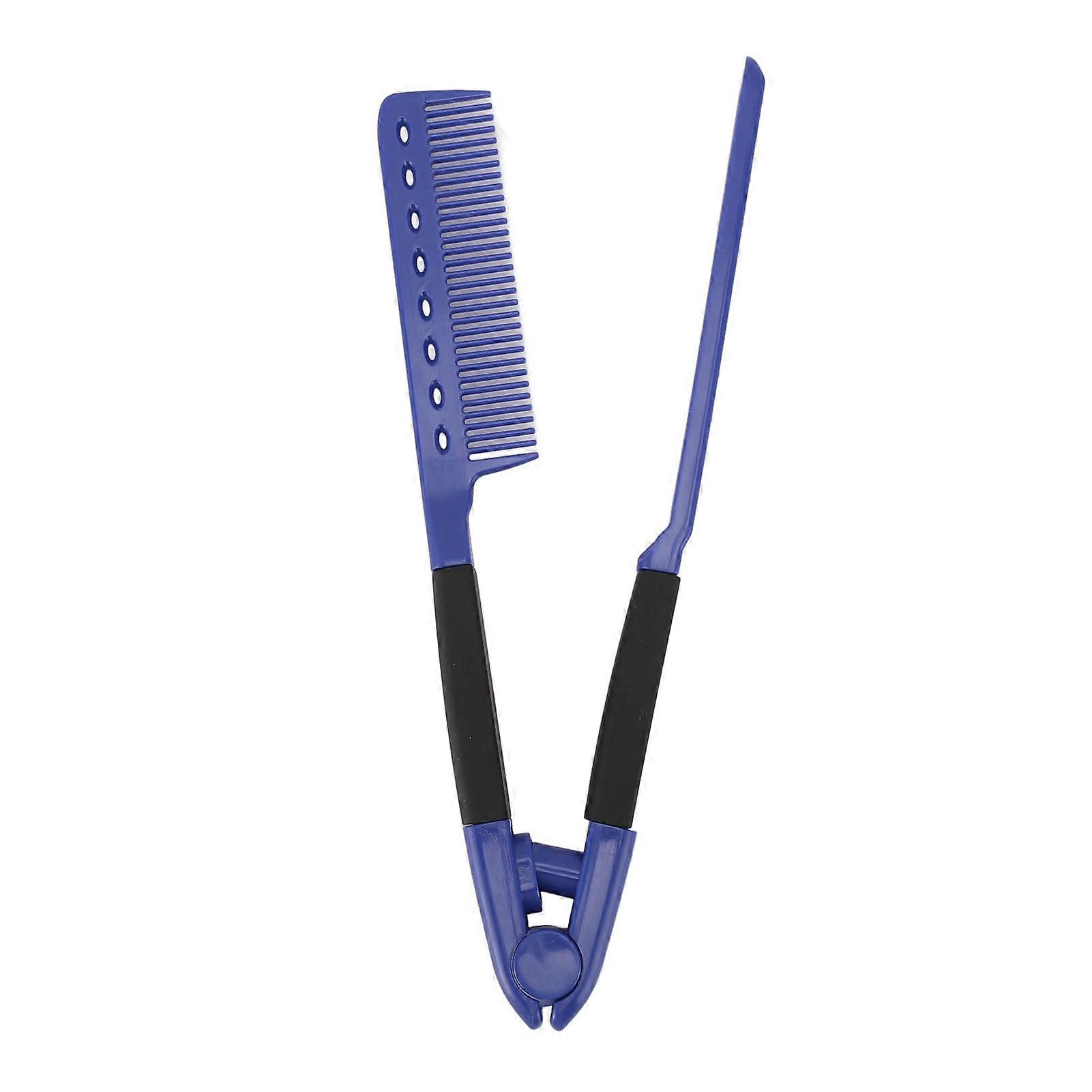 V Shaped Hair Straightener Comb with Anti Static Heat Resistant Design for Fast Salon Styling