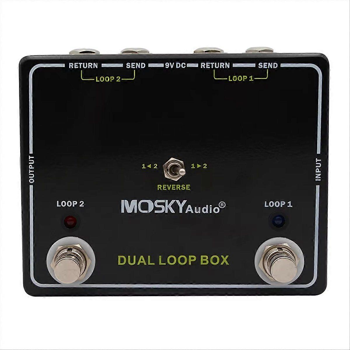 Audio Dual Loop Box Guitar Effect Pedal,2 Loop Electric Guitar Accessories