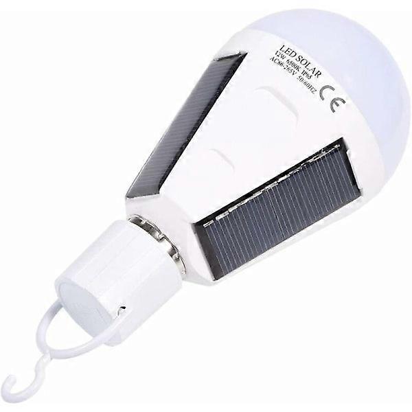 12W Solar Lamp, Waterproof E27 Emergency Light Bulb