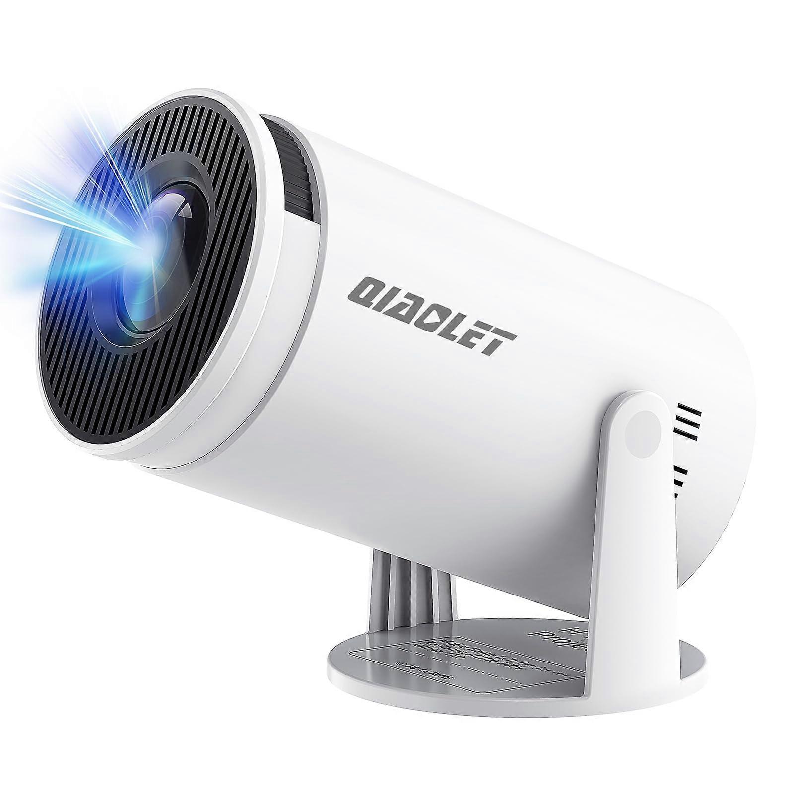 Mini Projector with WiFi 6, Bluetooth 5.2, 4K Support, Auto Keystone, 180° Rotatable for Home and Outdoor