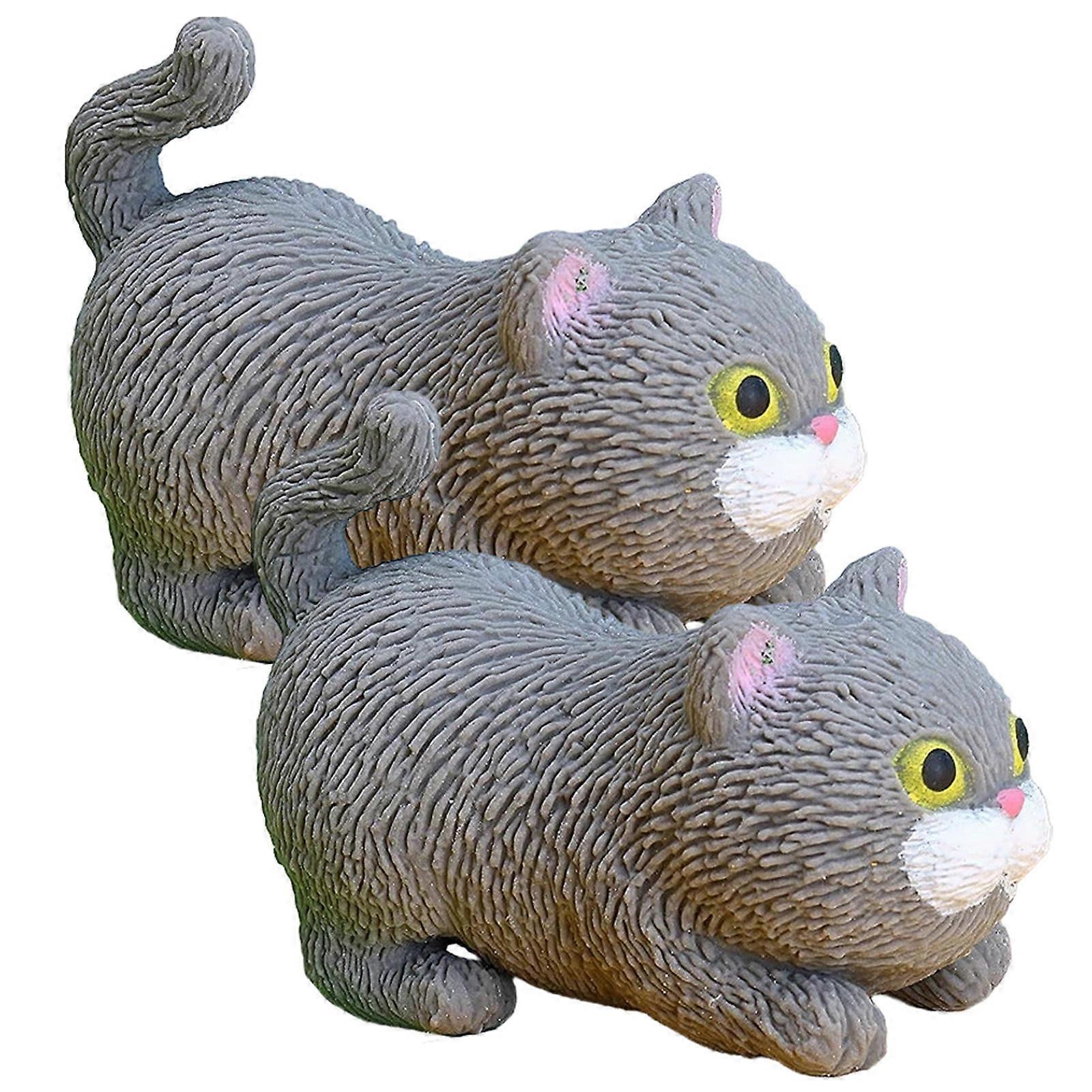Creative Squeeze Cat Plaything For Birthday Easter Children 8X5X5CM Decompression 10Pcs