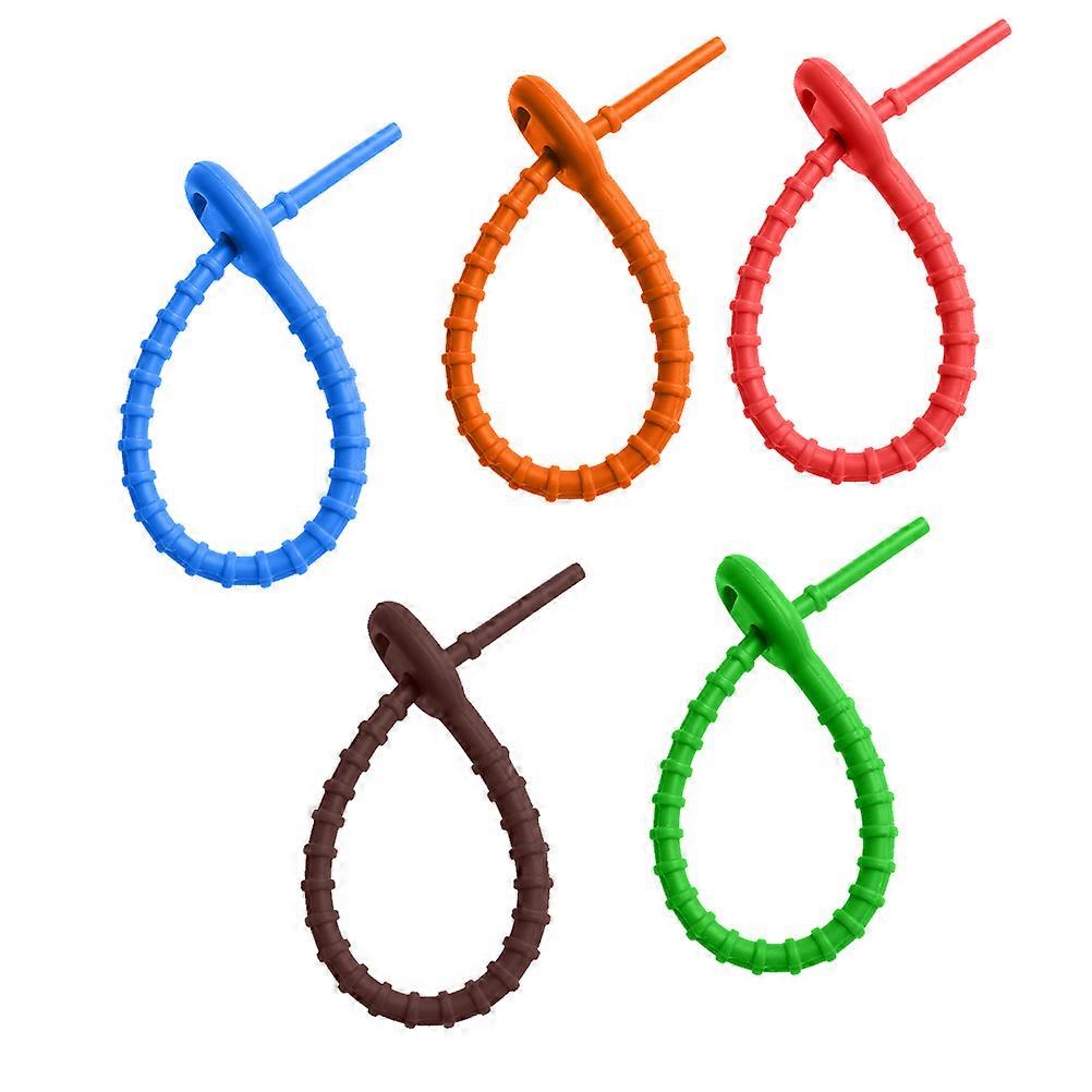 Silicone Cable Ties for Cable Management 20Pcs Wire Organizers