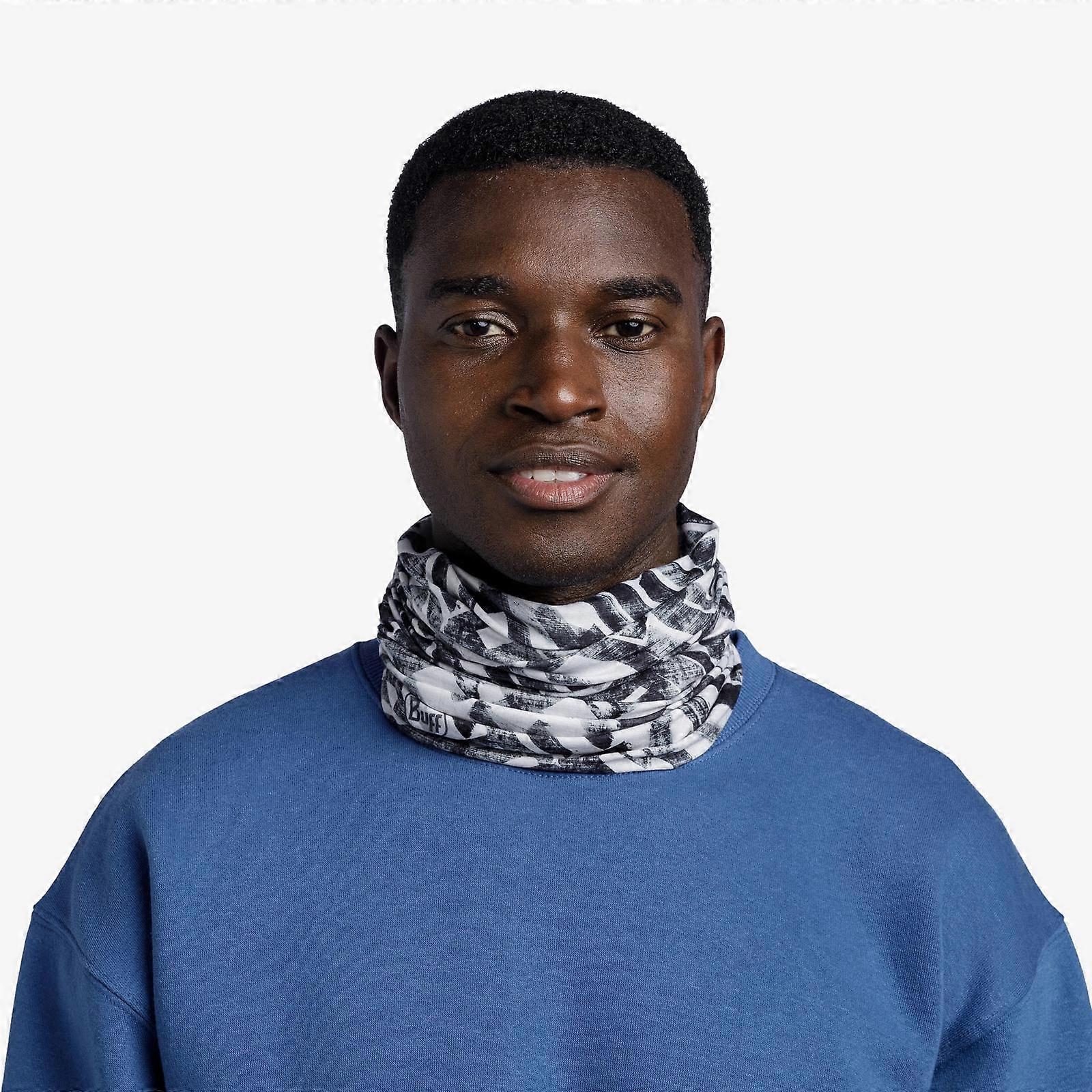 Buff Heren Original EcoStretch Nekwarmer Bandana Nekwarmer - Blauwzwart