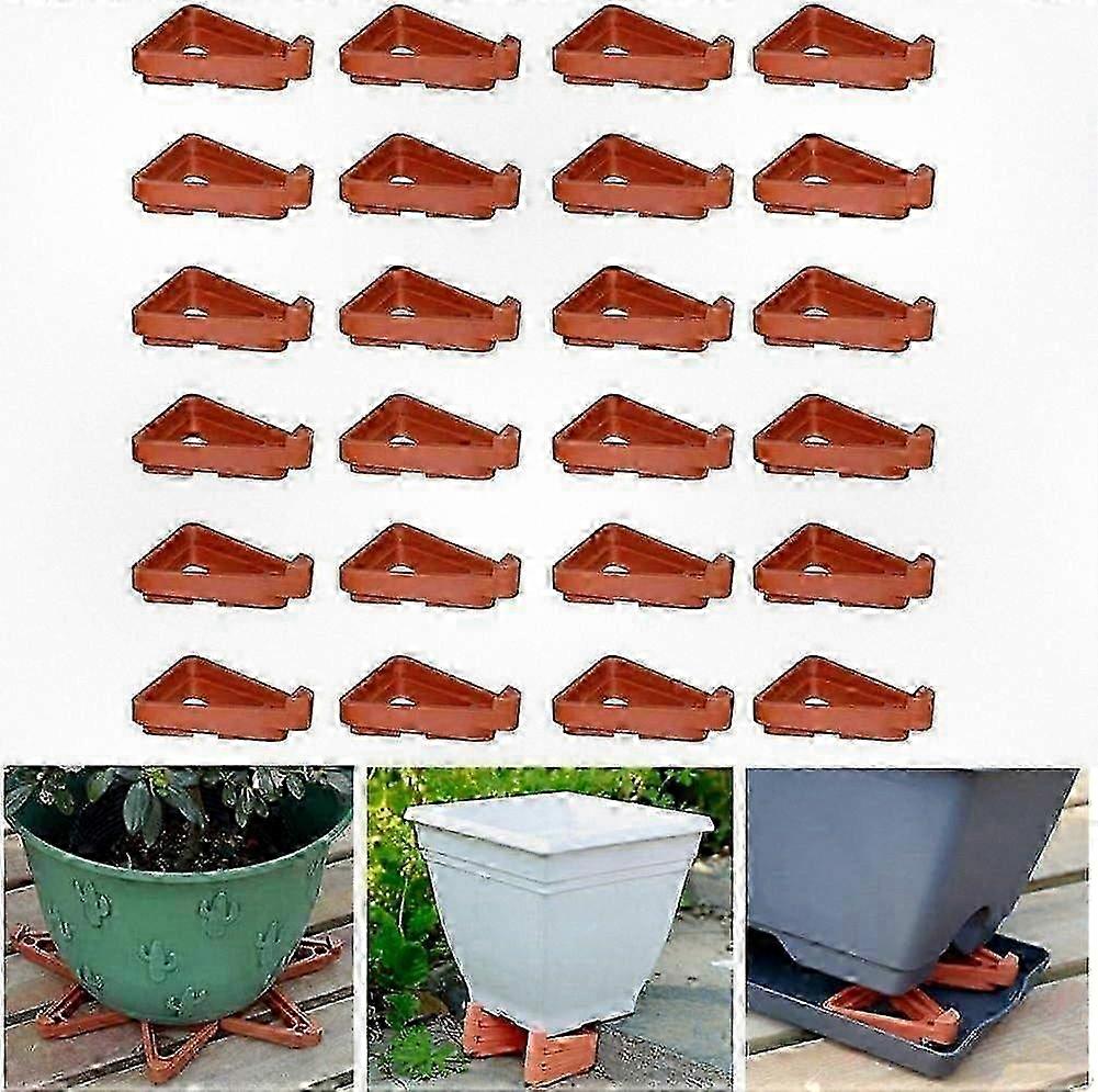 2026 24-Piece Triangular Pot Stands for Indoor/Outdoor Planters