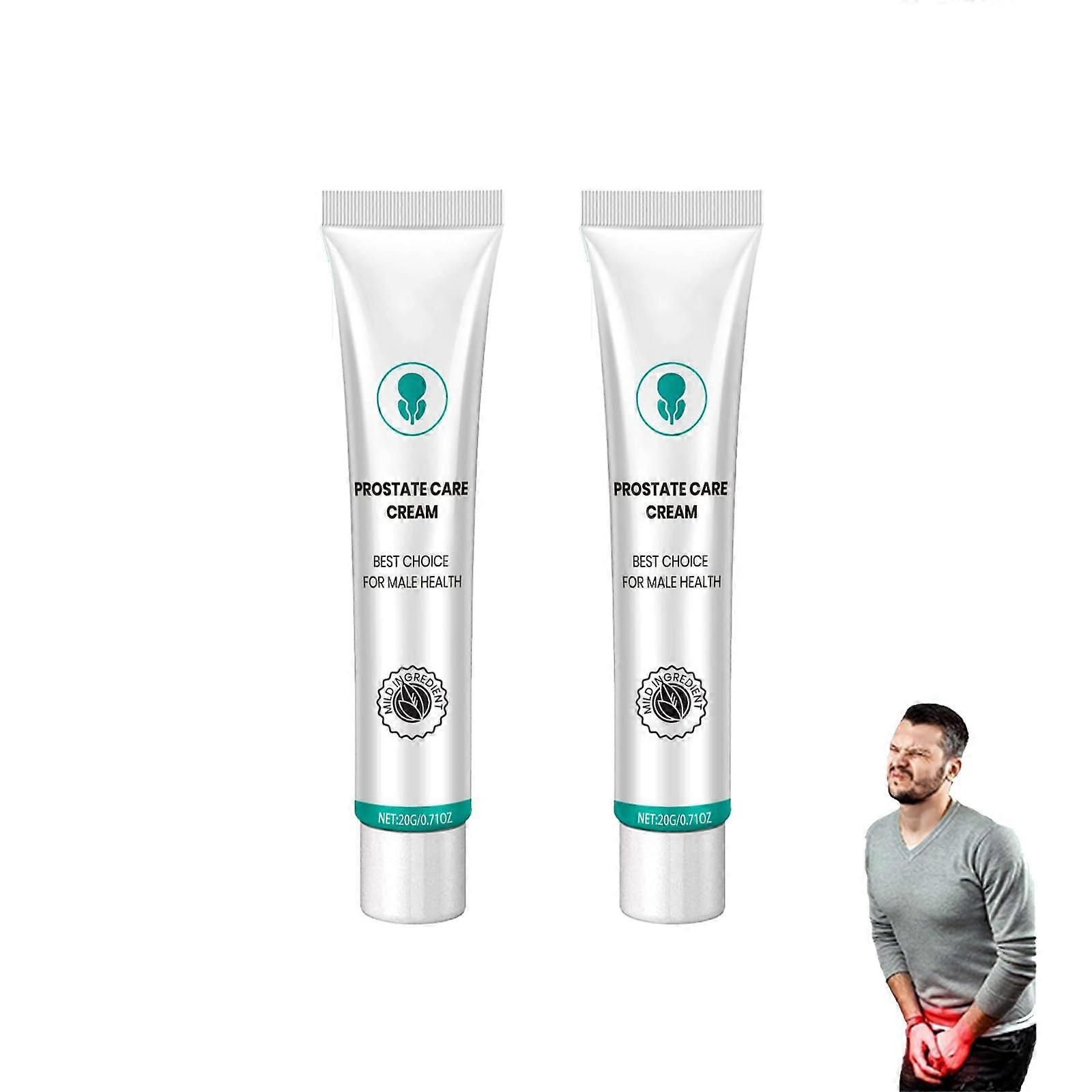 Prostate Health Cream 2Piece Set for Men with Quick Absorption and Enhanced Bladder Control