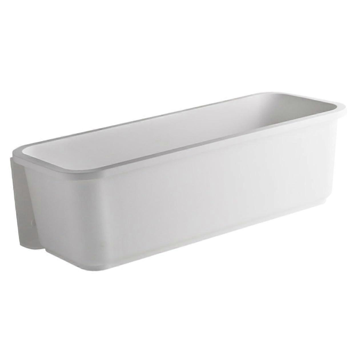 Self Adhesive Wall Shelf with SlideOut Storage Rack for Kitchen Bathroom NoDrill SpaceSaving Design