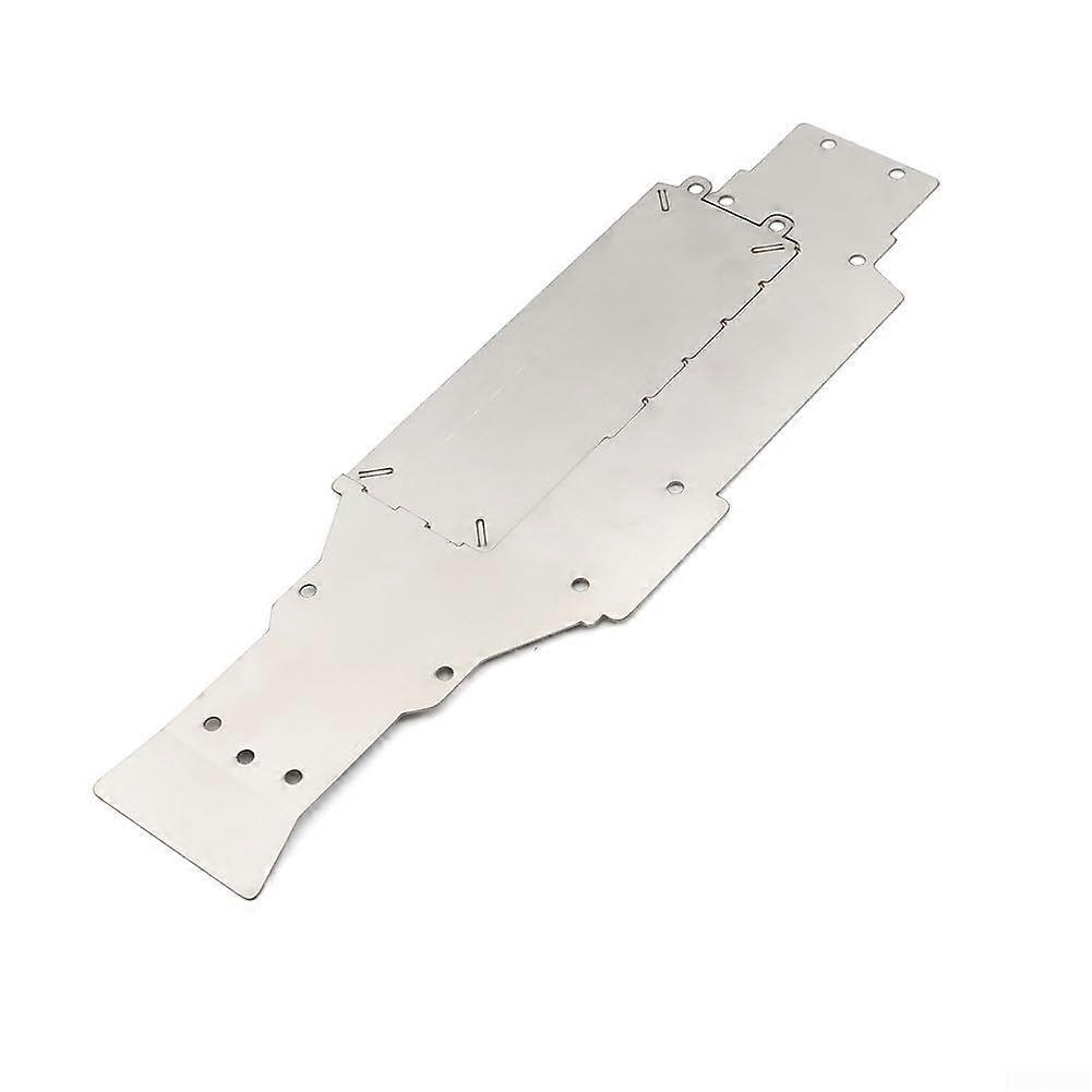 Stainless Steel Chassis Armor Plate Compatible with Tamiya XV01 RC Car, 8mm Impact Protection