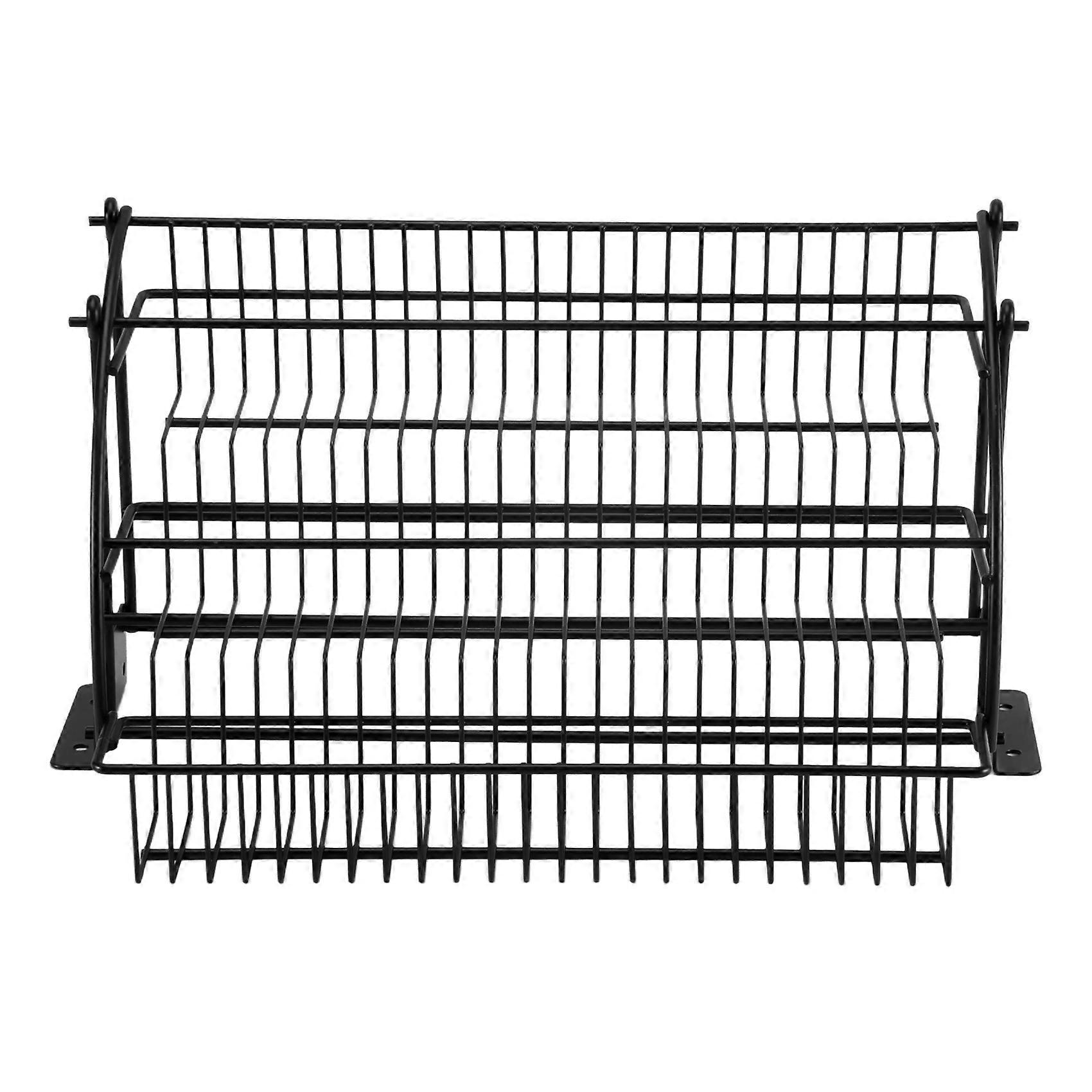 Metal 3-Tier Pull Down Spice Rack-Kitchen Storage Shelf for Cabinet A