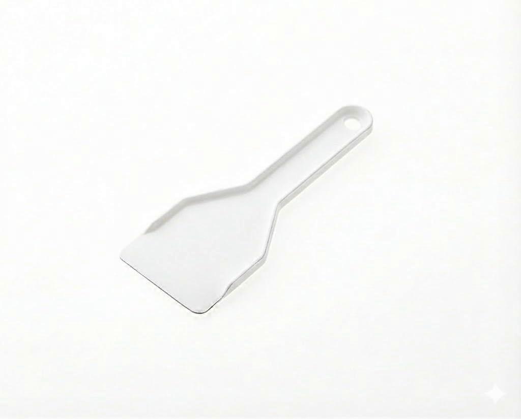 Fridge Scraper White ABS Ice Removal Tool for Freezer Cleaning Scratch Ergonomic Grip