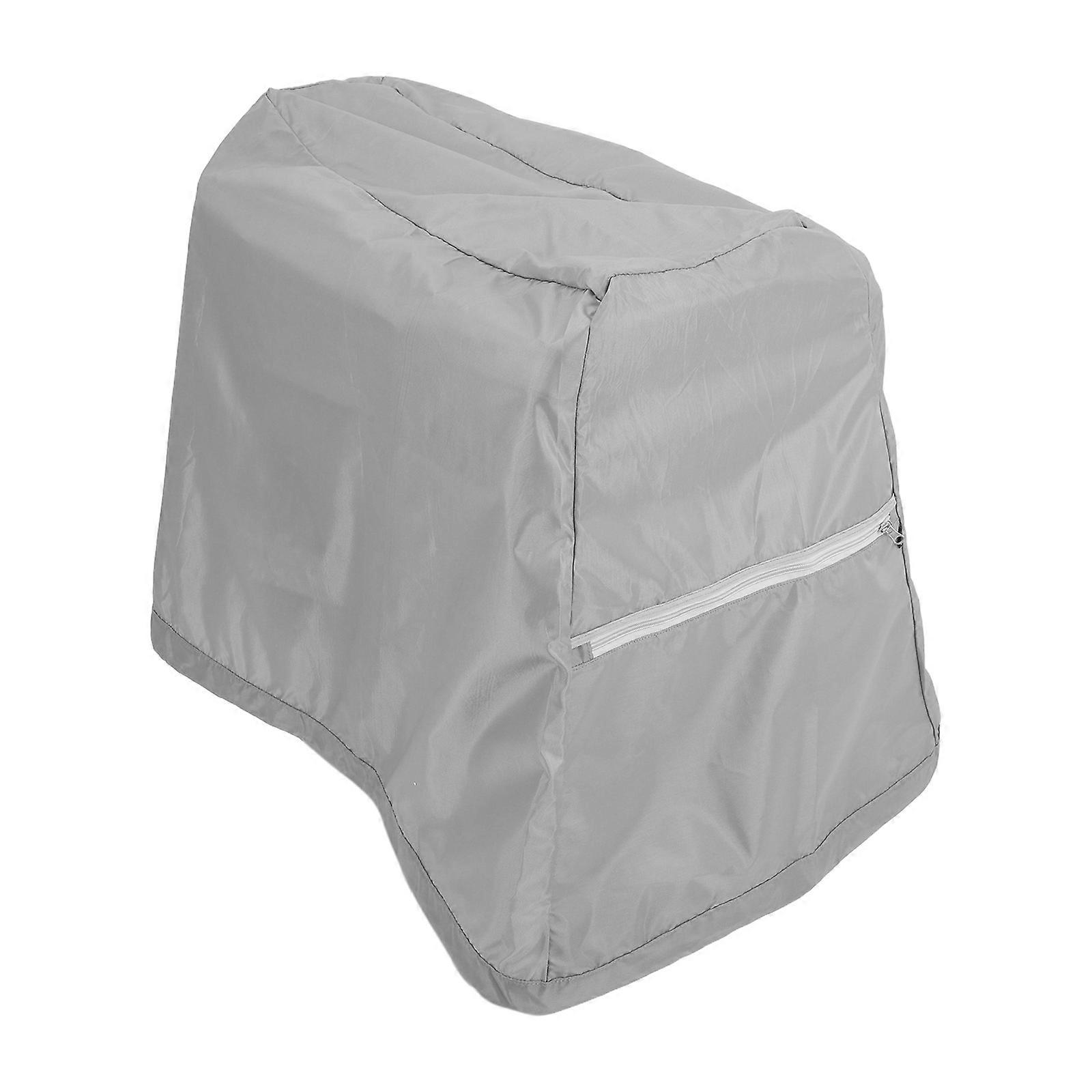 2Pcs Rectangular Weather Resistant Water Table Cover For Backyard Dust Prevention Grey