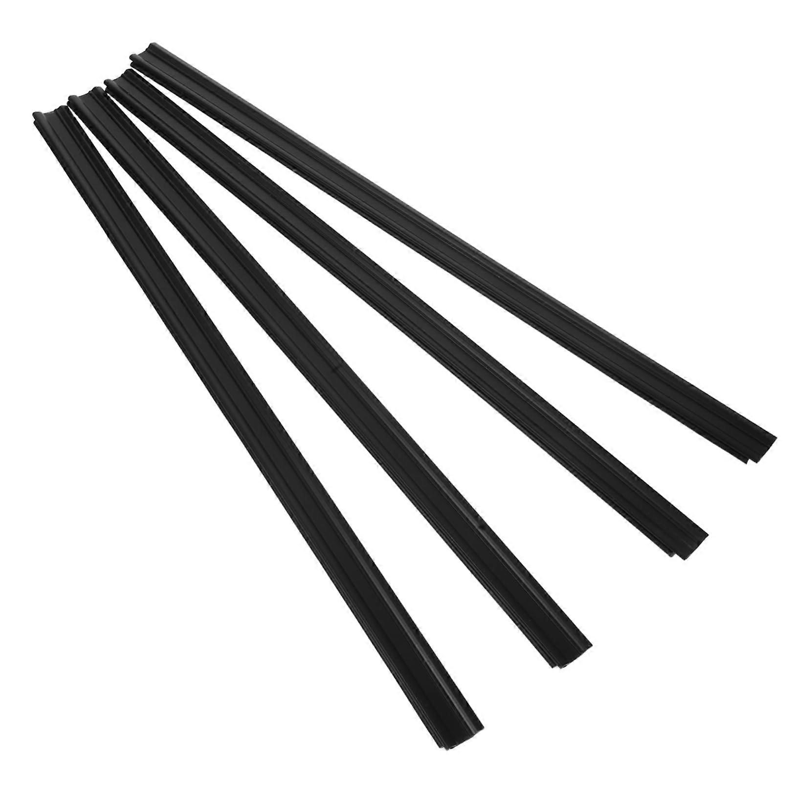 4pcs Universal Frameless Windshield Wiper Blades with Rubber Strips and Ice Scraper Tool