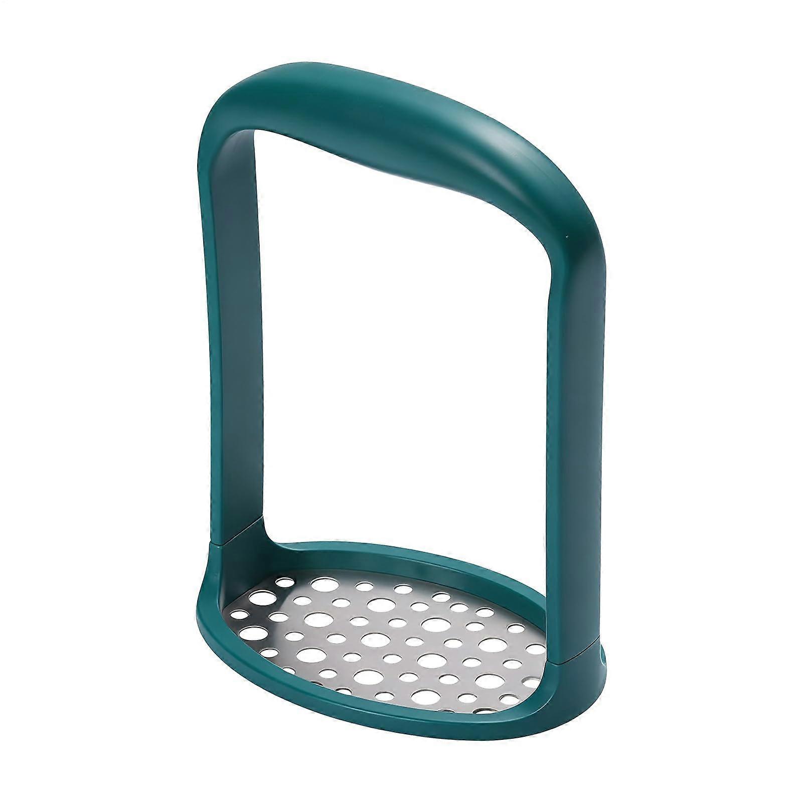 Ergonomic Potato Masher and Garlic Press with NonSlip Grip, RustProof MultiFunction Kitchen Tool