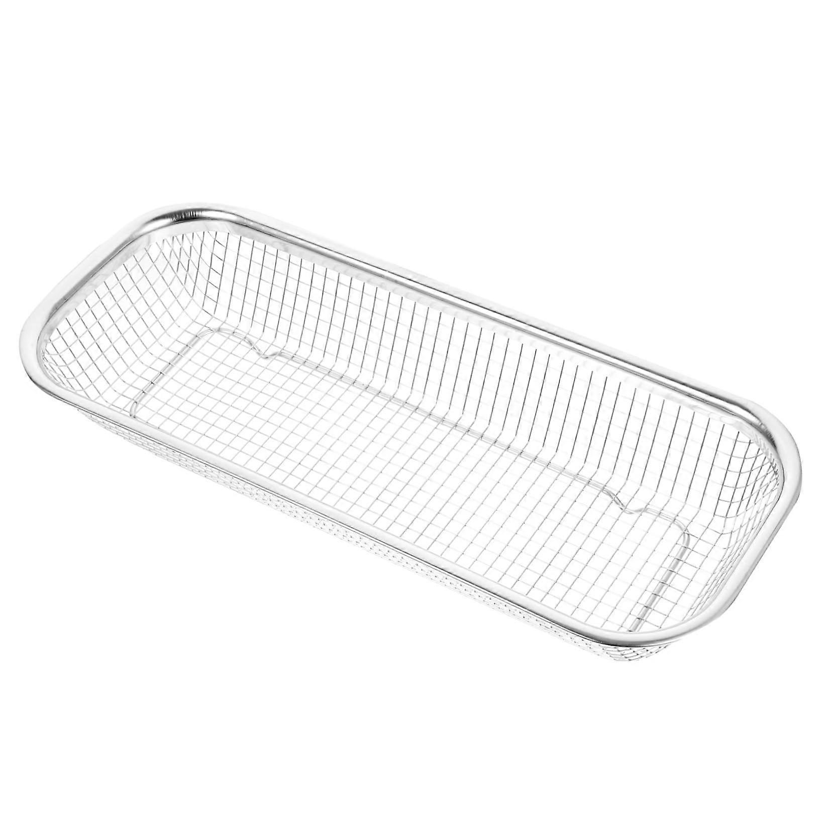 Stainless Steel Utensil Holder MultiPurpose Dish Drying Rack for Kitchen Vegetables Silver