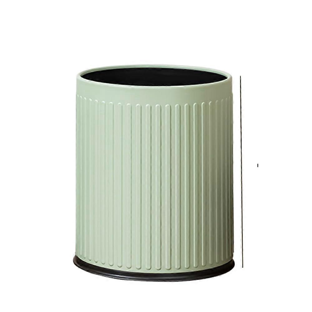 Large Trash Can with Handle, Large Capacity Indoor Garbage Bin for Kitchen Office, Light Green