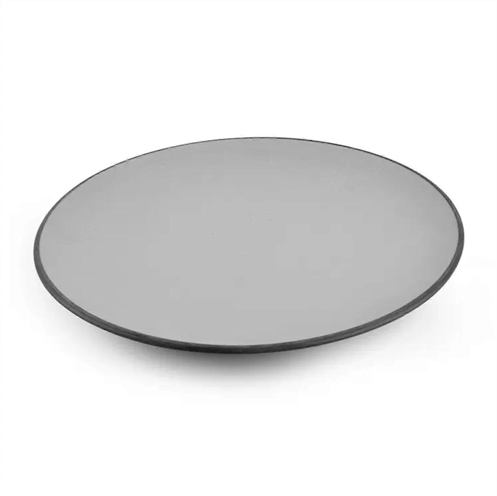 Ceramic Dinner Plates Gray Frosted Round Stackable Dinnerware Set for Home and Restaurant Use