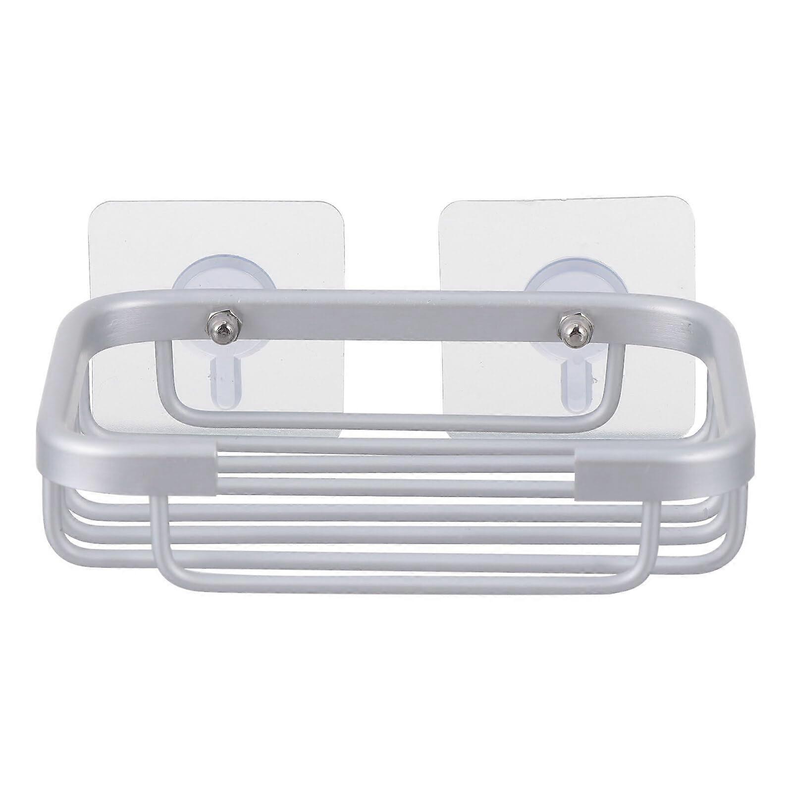 Wall Mounted No Drill Soap Dish with SelfDraining Tray RustResistant for Bathroom and Kitchen