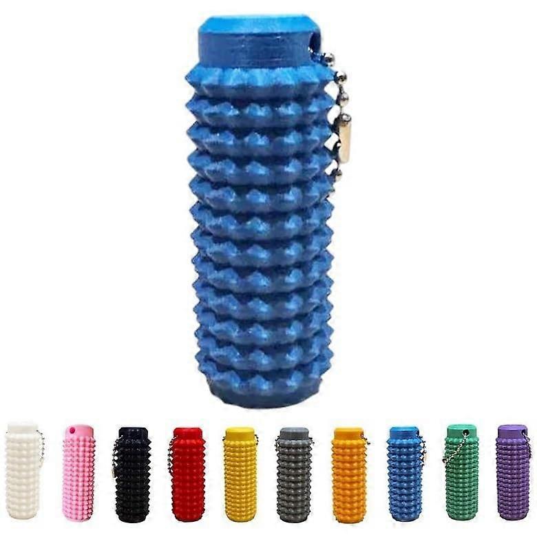 Fidget Toy Mini Roller Keychain for Stress Relief and Focus, Compact Design Blue