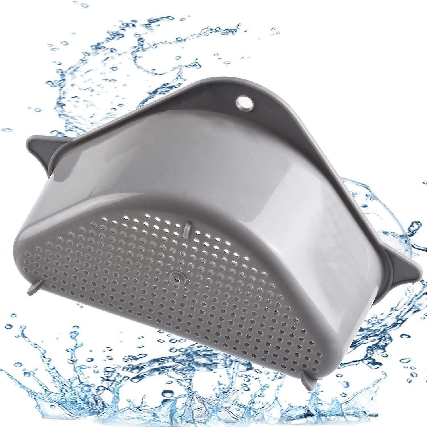 2 Pack Sink Basket, Corner Kitchen Sink Strainer Basket, Kitchen Triangular Sink