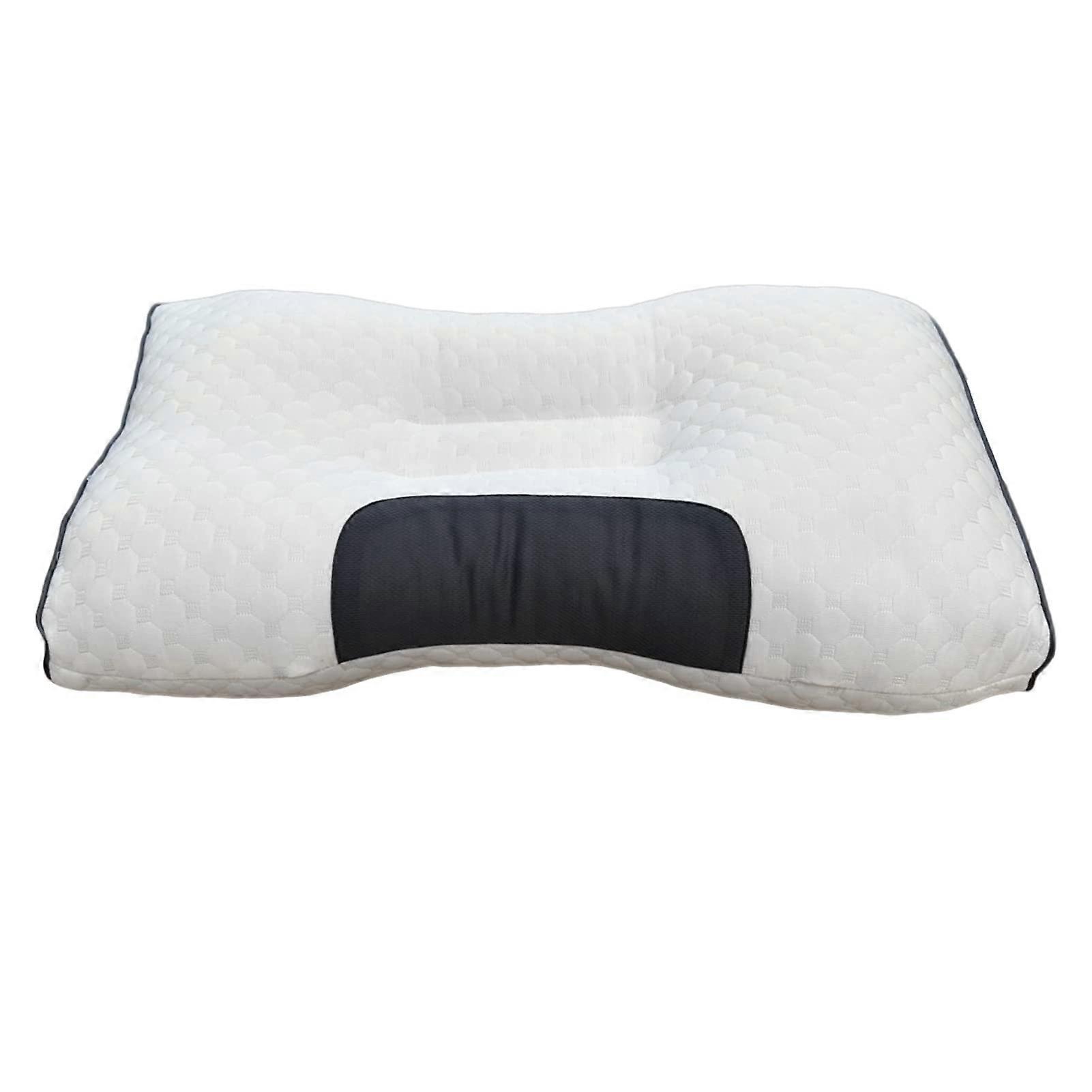 Memory Foam Pillow with Ergonomic Neck Support, Breathable Knitted Fabric and Cervical Alignment