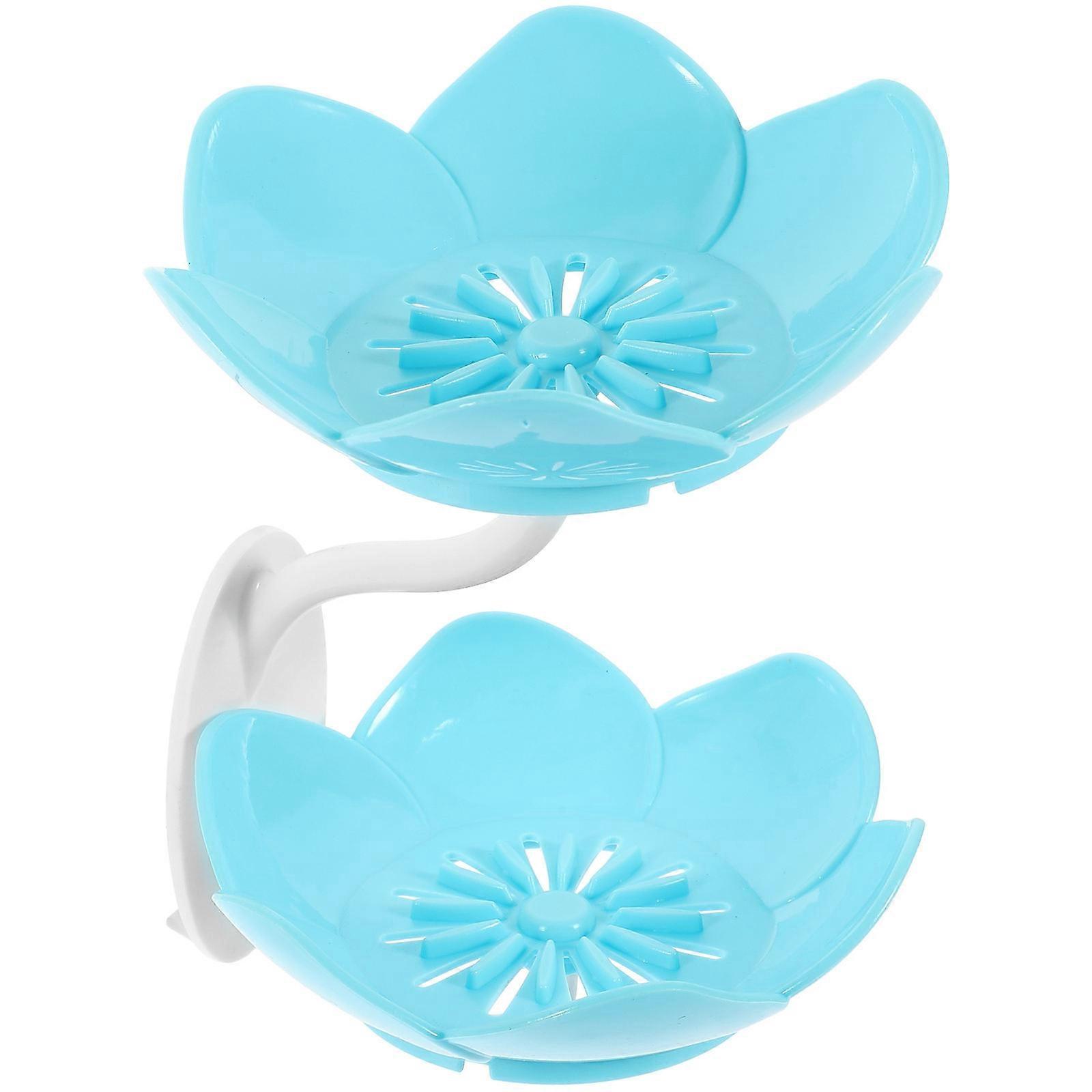 Soap Holder Wall-Mounted Soap Box for 1Set Punch-Free Double-Layer Rack