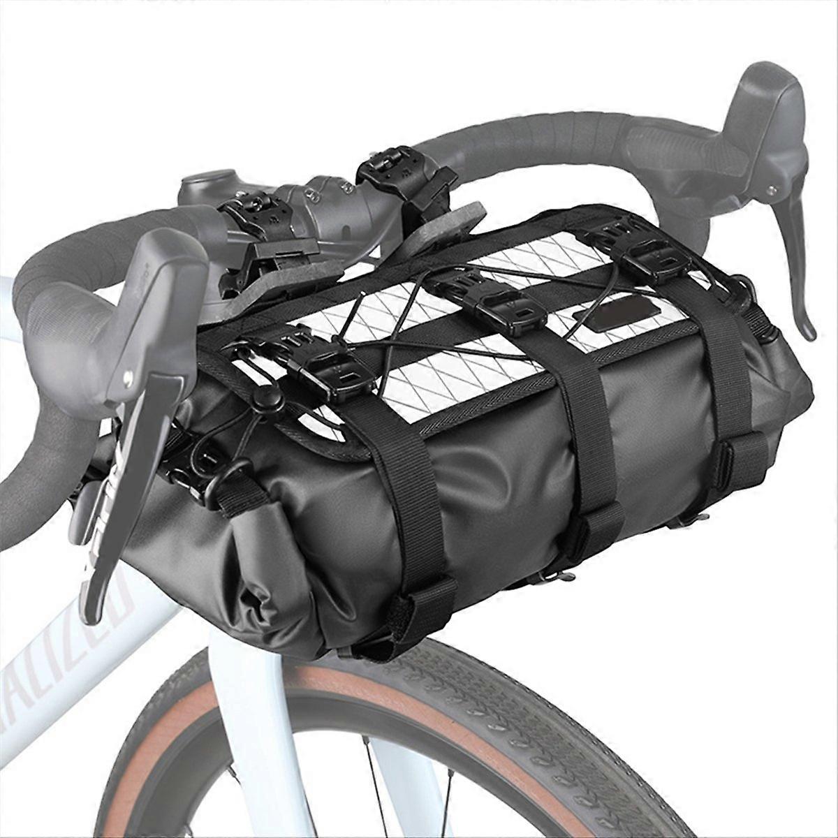 Waterproof Bike Handlebar Bag Adjustable Capacity, B