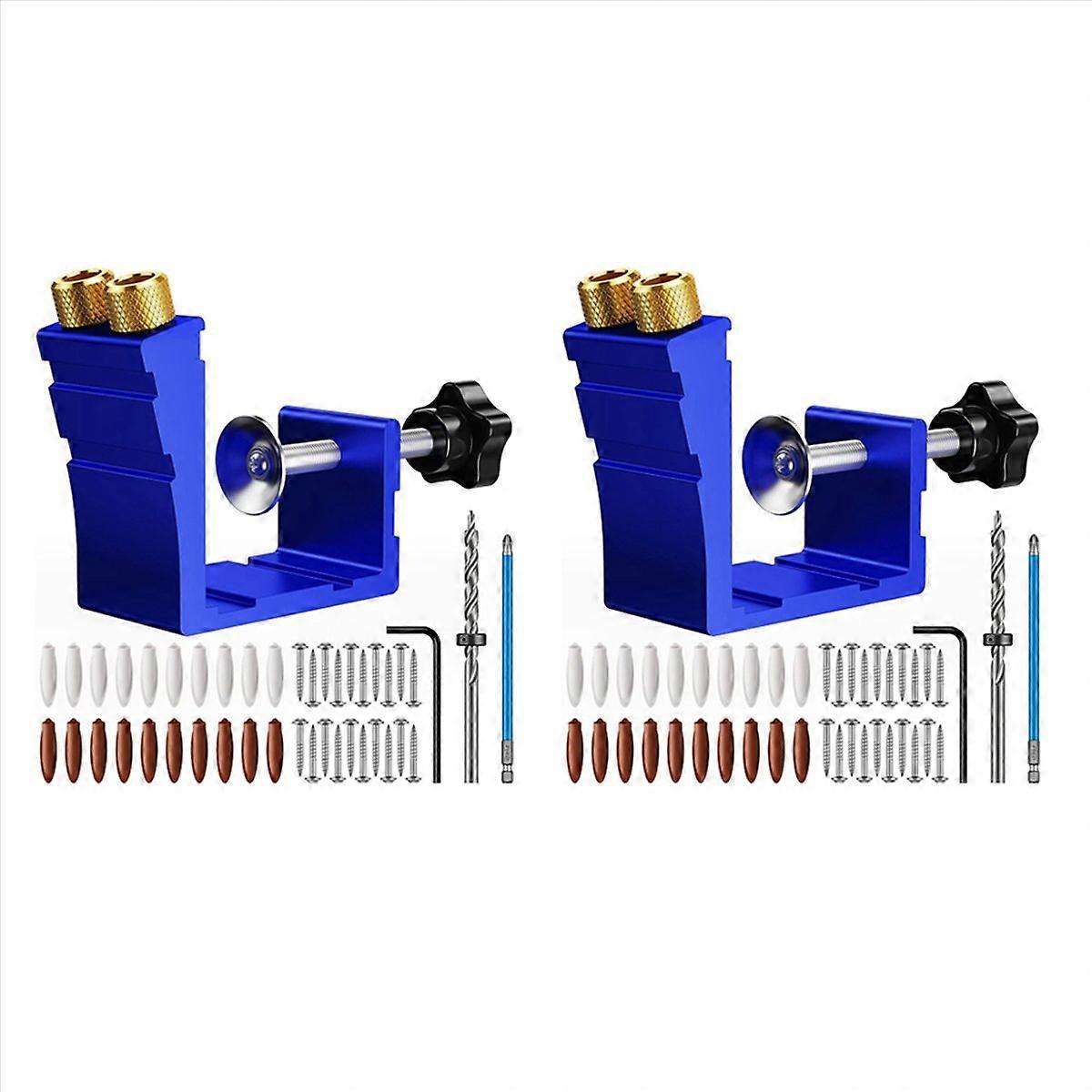 Pocket Hole Jig Kit, Pocket Hole Drill Guide Jig Set A