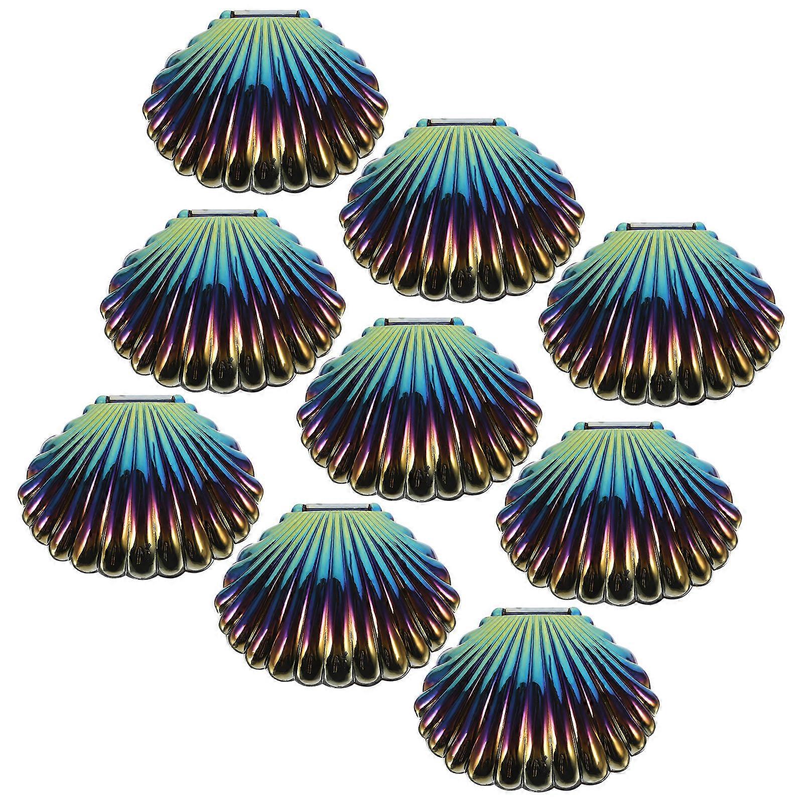 Plastic Candy Containers Seashell Candy Box for Component Storage 10Pcs