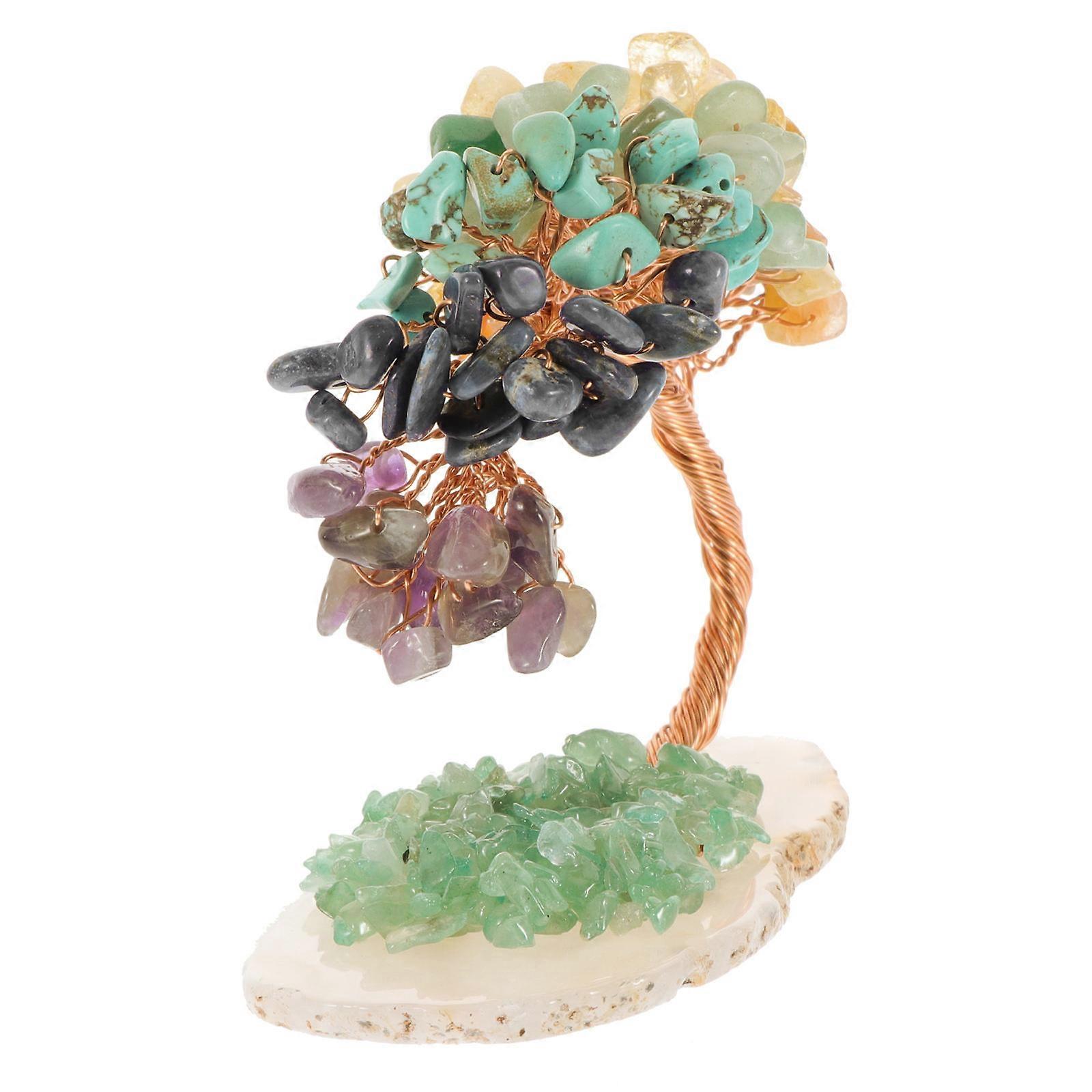 Crystal Money Tree Decor for Elegant Home Ornament