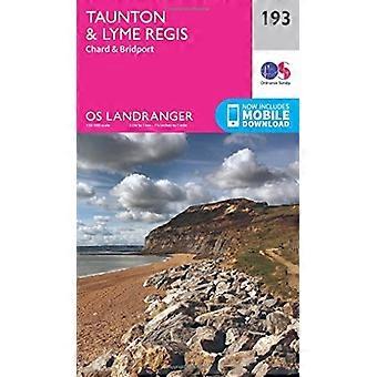 Landranger (193) Taunton & Lyme Regis, Chard & Bridport (OS Landranger mapę)