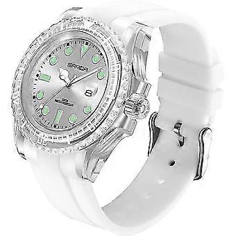 Dameur Sport Vandtætte ure Sygeplejerske Analogt armbåndsur Brugt Simple udendørs silikone ur Lysende Date Ladies Watch Hvid Sort Blå G
