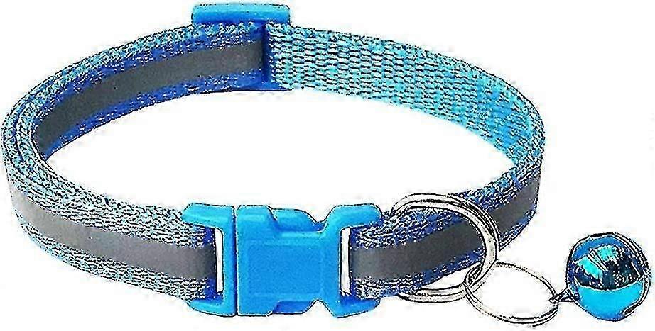 Reflective Cat Collars with Footprint and Bell, Adjustable for Base Cat