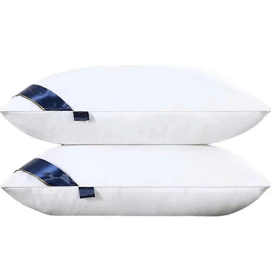 Cotton Sleeping Pillow 48x72cm Soft Comfortable Support Neutral Solid Color Bed Pillow