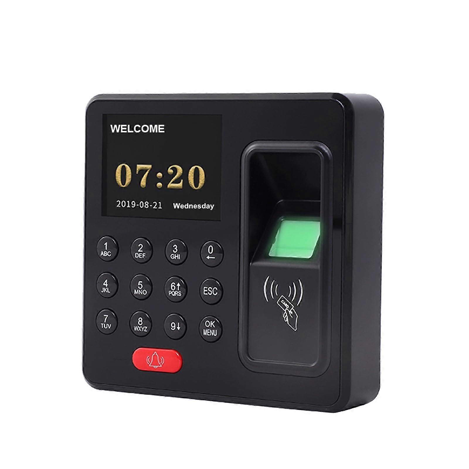 Fingerprint Time Attendance Clock, Biometric RFID Access Control Keypad with 1000 User Capacity