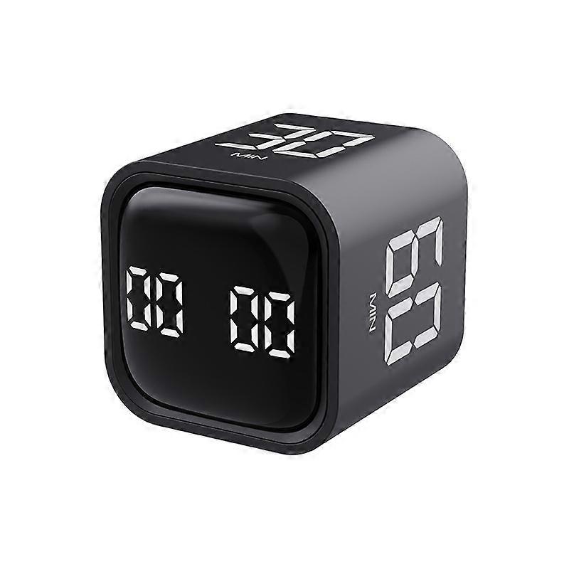 Portable Digital Alarm Clock Gravity Sensor Cube Timer USB Charging Timer Flip compatible with Office School Kitchen Countdown Timer