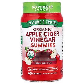 Nature's Truth, Organic Apple Cider Vinegar, Natural Apple, 60 Vegan Gummies