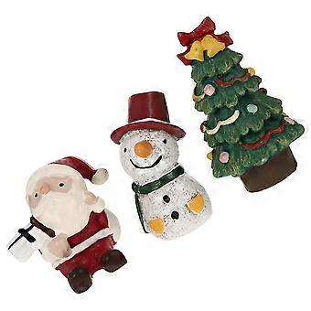 Christmas Ornament Mini Resin Aquarium Decor for 6Pcs Collection