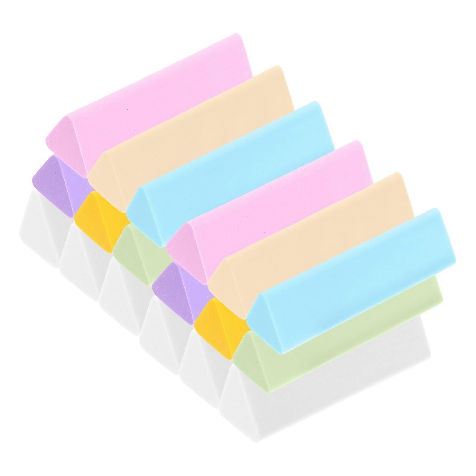 Pencil Eraser Triangular Erasers for Art and Writing 36Pcs Multi-Function