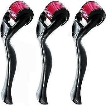Derma Roller, nouvelles micro-aiguilles 540 - Paquet de 3 (0,25 mm / 0,5 mm / 1,0 mm), FDA
