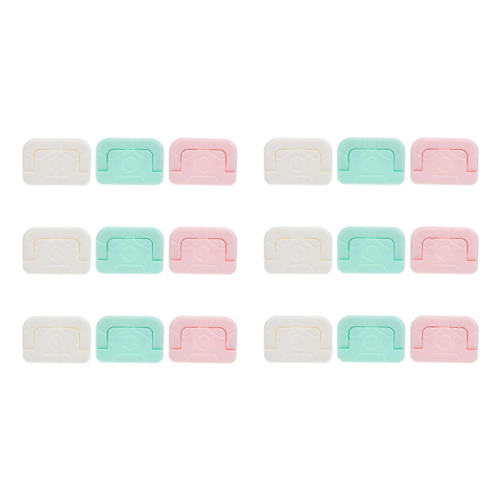 ABS Protective Covers for Protective 18Pcs Socket Jack Protectors Assorted Color