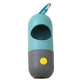 Dog Poop Bag Dispenser, Large Capacity Hands Free Portable Waste Bag Holder with Metal Clip for Outdoor Walking Travel