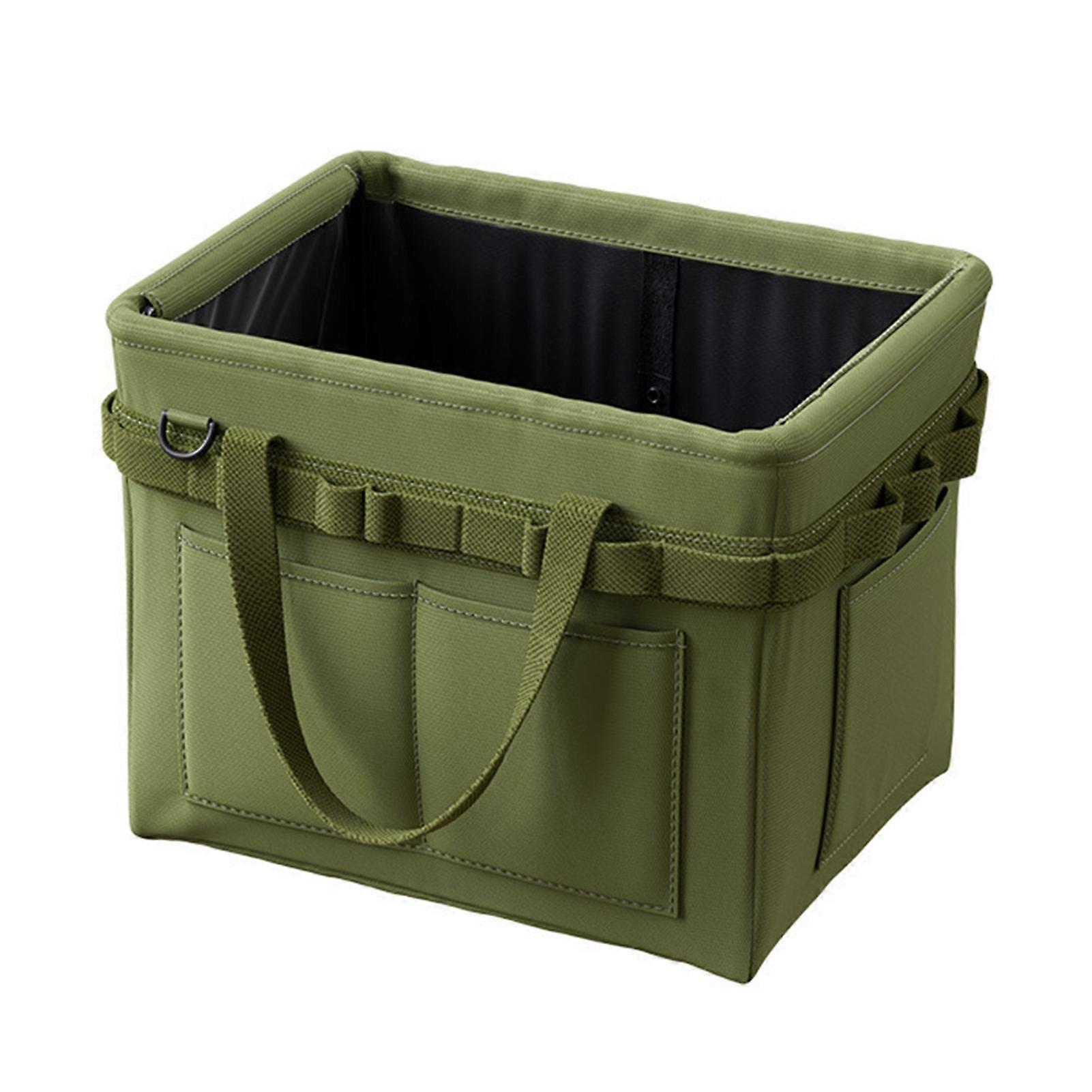 Portable Tool Storage Bag with Handles and Multiple Pockets for Tools and Camping