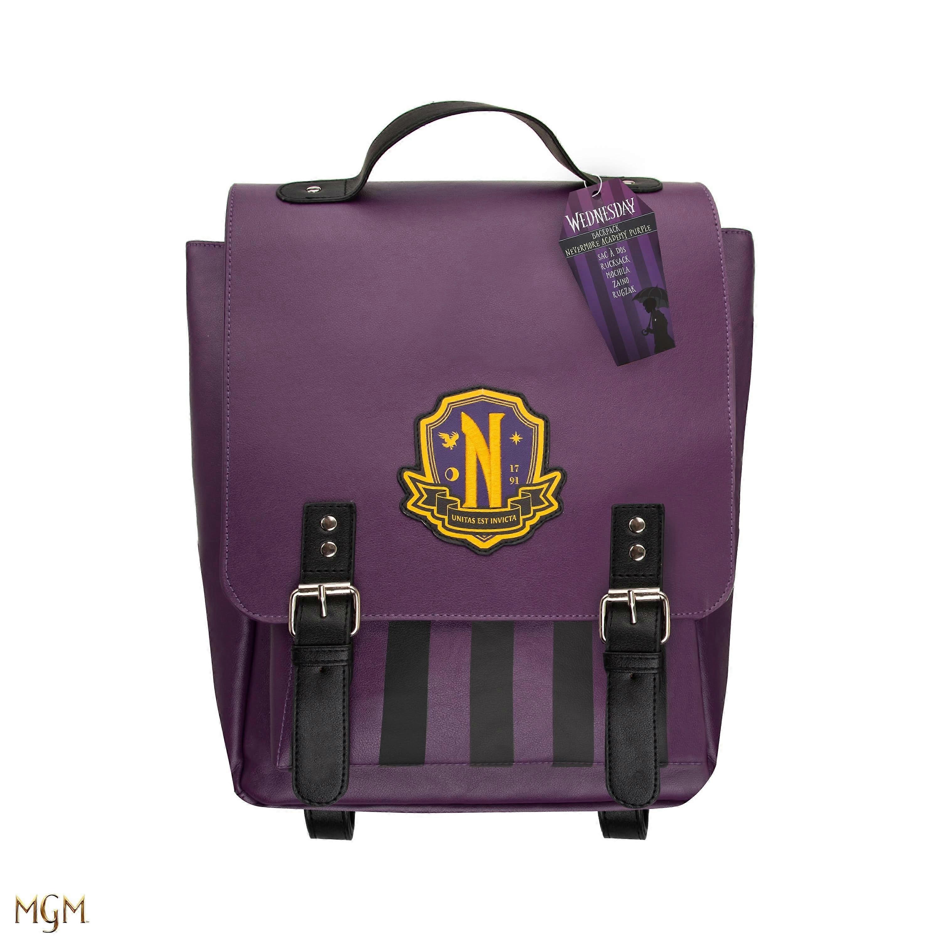 Wednesday Purple Nevermore Academy Backpack | Acotis
