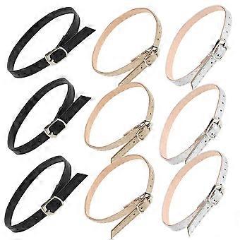 3Pairs Adjustable High Heel Shoe Straps for Women PU Non-Slip