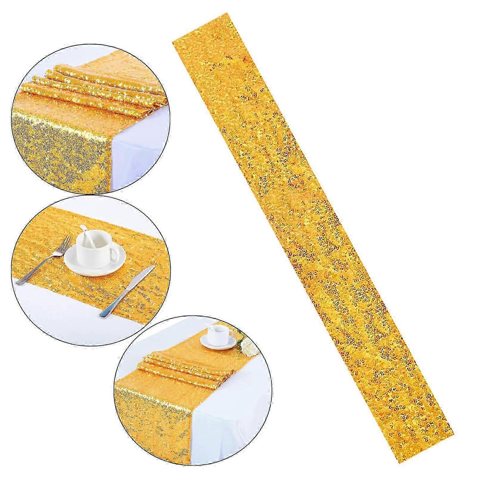 Rectangle Gold Sequin Glitter for Engagement
