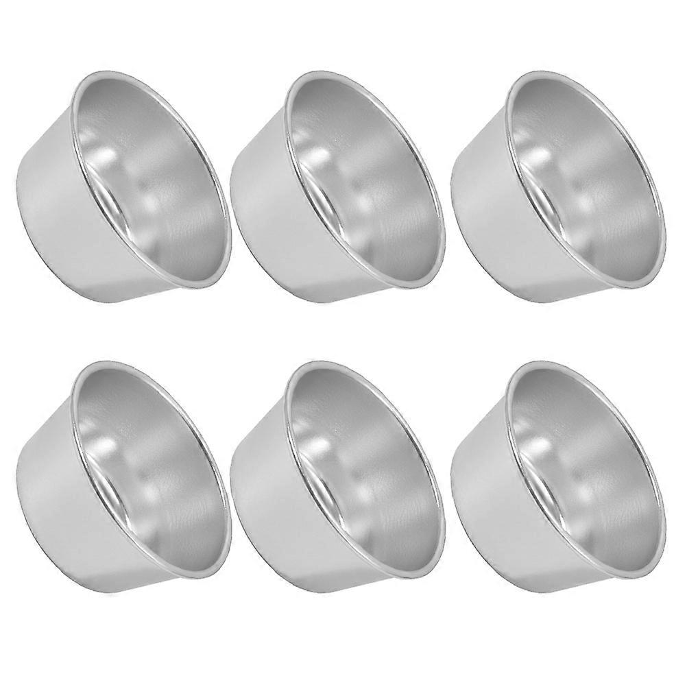 6Pcs Muffin Cake Molds Multi-function Muffin Cups Metal Baking Molds Baking Accessory